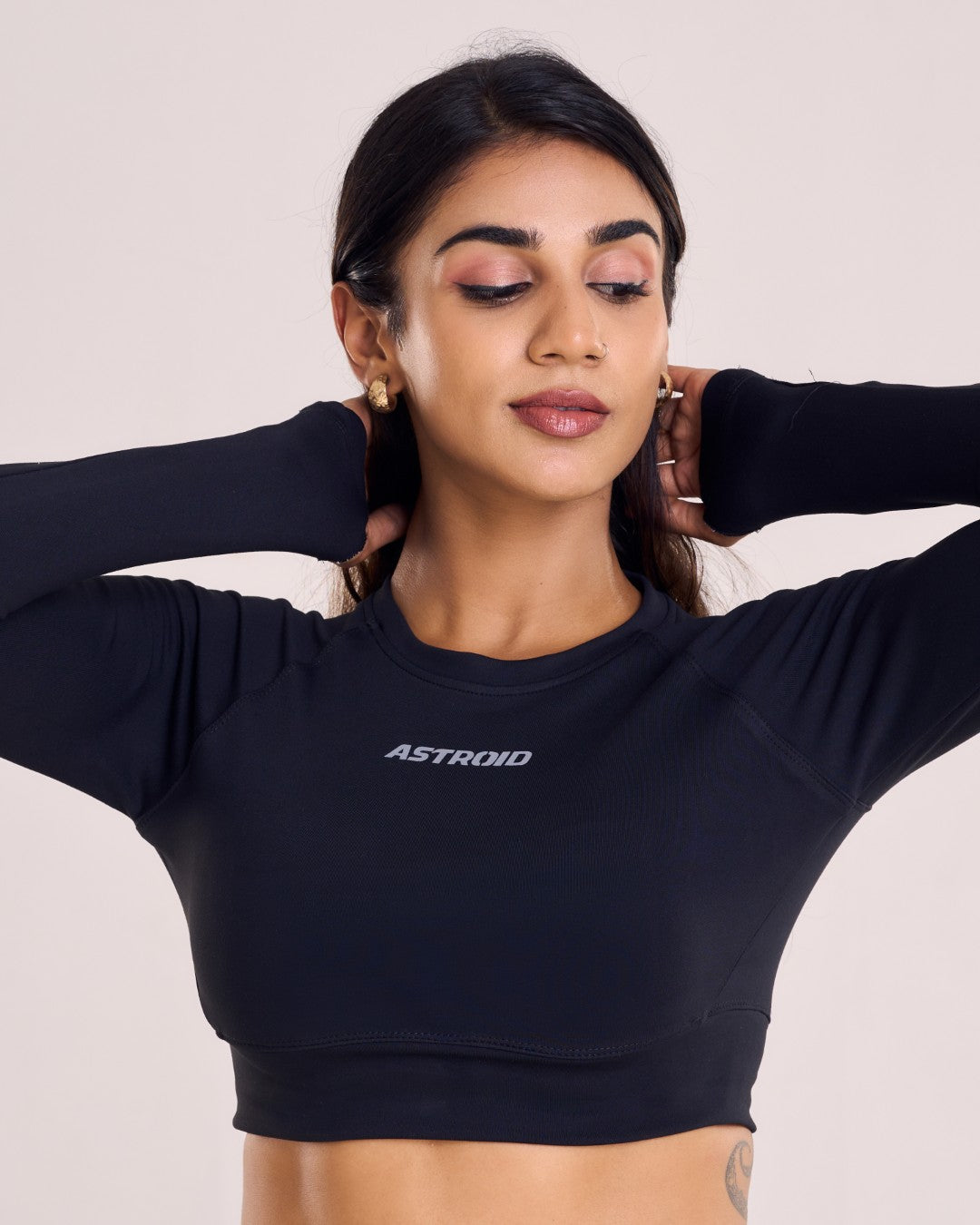 Core Long Sleeved Crop Top