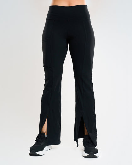 Fusion Front Slit Flare Leggings