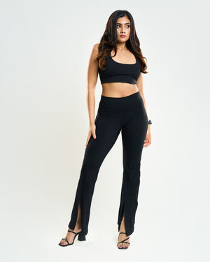 Fusion Front Slit Flare Leggings