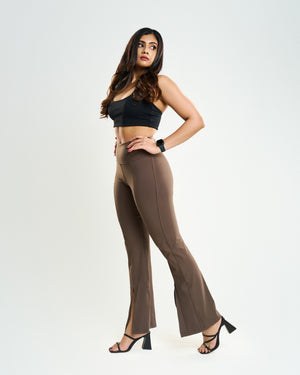 Fusion Front Slit Flare Leggings