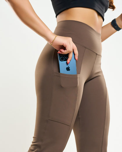 Fusion Front Slit Flare Leggings
