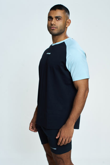 Dynamic Two-Toned Raglan T-Shirt