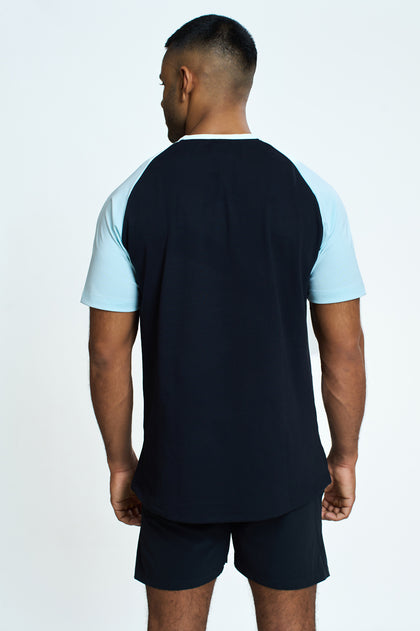 Dynamic Two-Toned Raglan T-Shirt