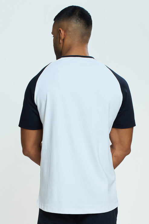 Dynamic Two-Toned Raglan T-Shirt