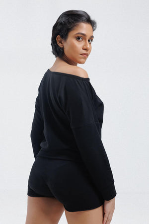 Rest Day Off-Shoulder Sweatshirt