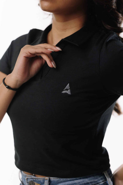 A1 Polo Crop Top